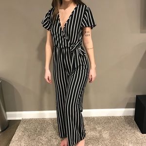 striped jumpsuit